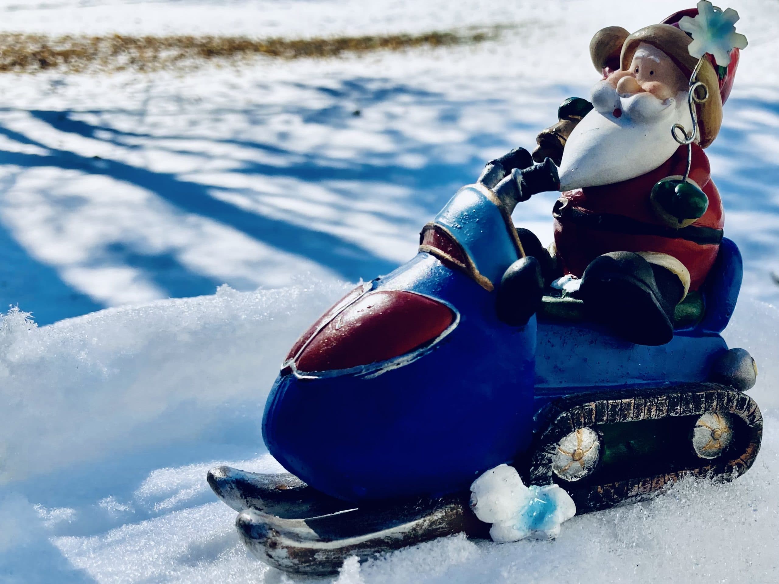 Ornaments and Souvenirs: Santa’s Snowmobiles, Witness of our Adventures